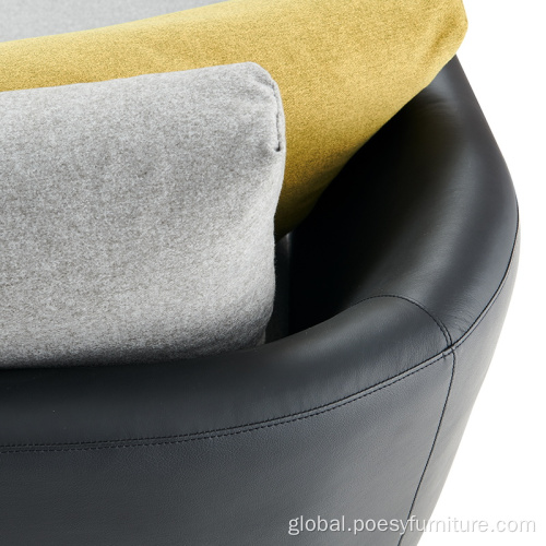 Classic Leather Sofa designer leather premium sofa set genuine living room Factory